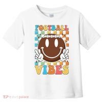 Retro Smiley Emoji Football Vibes Toddler T-Shirt thumb 0