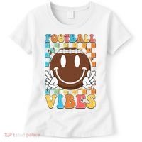 Retro Smiley Emoji Football Vibes Women's T-Shirt thumb 0
