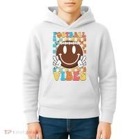Retro Smiley Emoji Football Vibes Kids Hoodie thumb 4