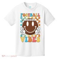 Retro Smiley Emoji Football Vibes Kids T-Shirt thumb 0