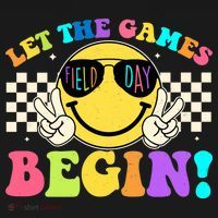 Retro Smiley Emoji Field Day Let The Games Begin Polo thumb 3