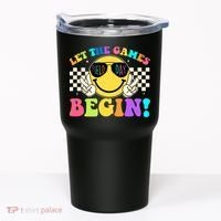 Retro Smiley Emoji Field Day Let The Games Begin Tumbler thumb 0