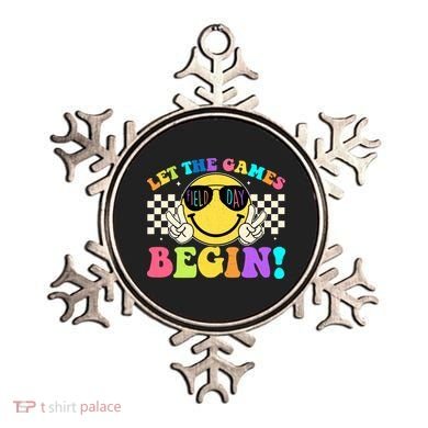 Retro Smiley Emoji Field Day Let The Games Begin Ornament