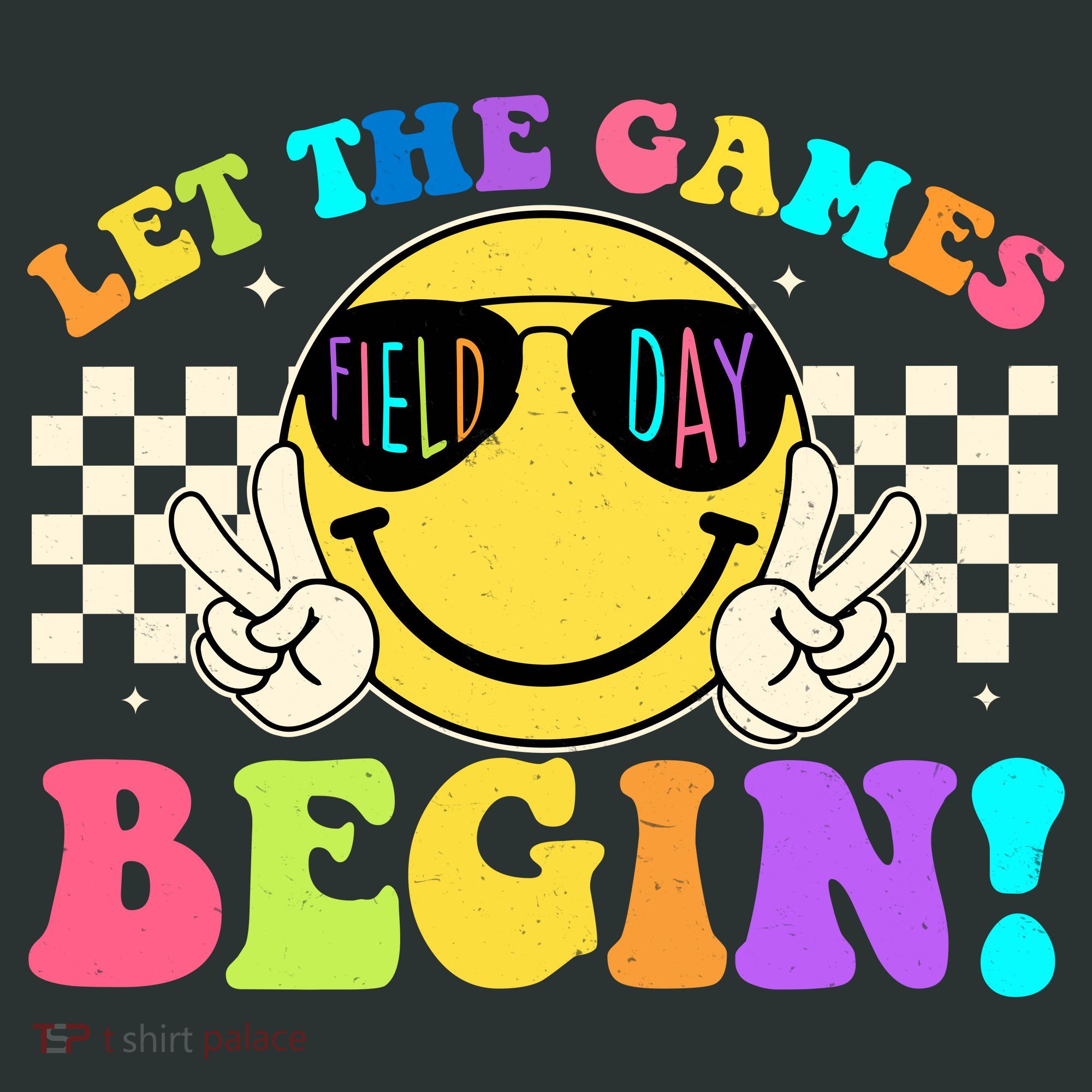 Retro Smiley Emoji Field Day Let The Games Begin Sweatshirt