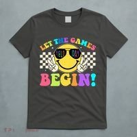 Retro Smiley Emoji Field Day Let The Games Begin T-Shirt thumb 5