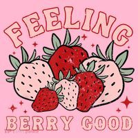 Retro Strawberry Feeling Berry Good Positive Mind Happy Life Coaster thumb 2