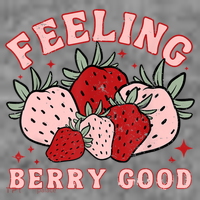 Retro Strawberry Feeling Berry Good Positive Mind Happy Life Baby Bodysuit thumb 2
