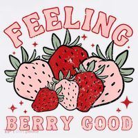 Retro Strawberry Feeling Berry Good Positive Mind Happy Life Beanie thumb 2
