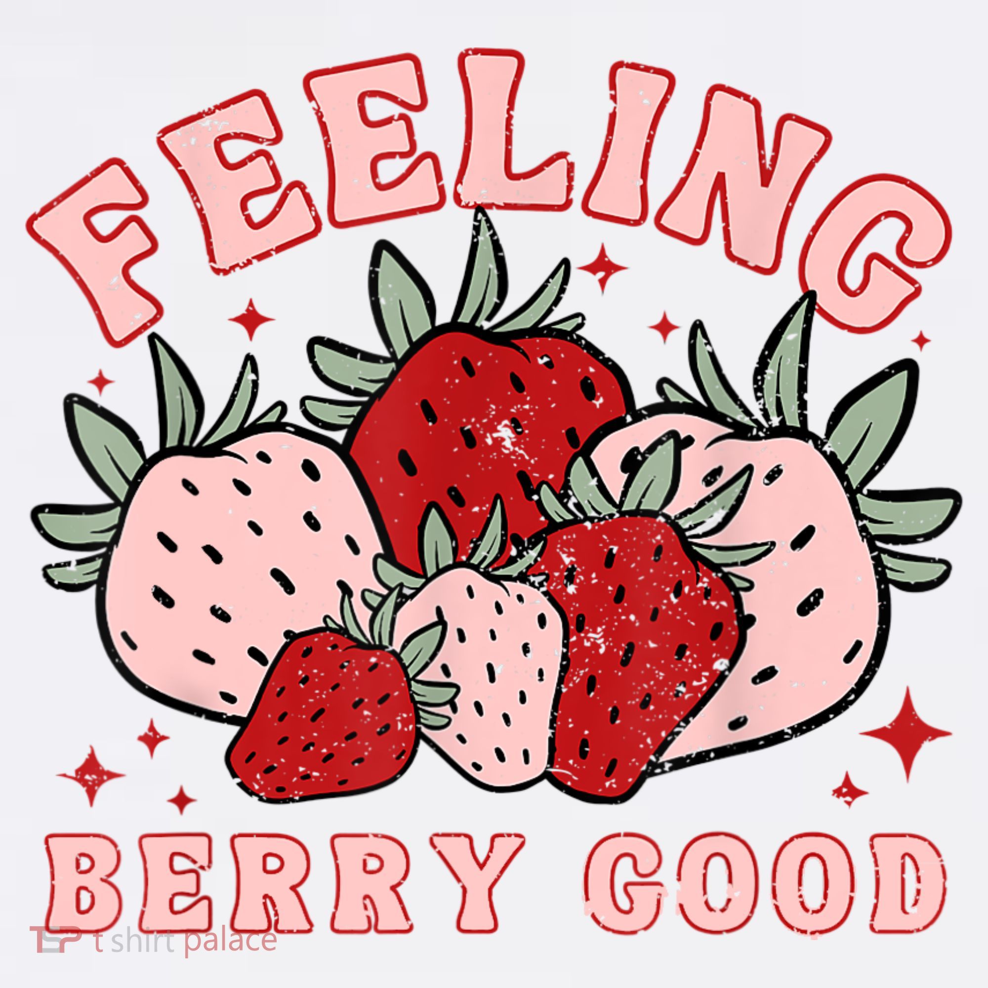 Retro Strawberry Feeling Berry Good Positive Mind Happy Life Mousepad