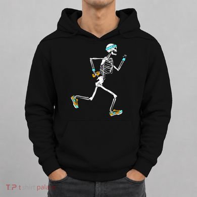 Running Skeleton Funny Hoodie