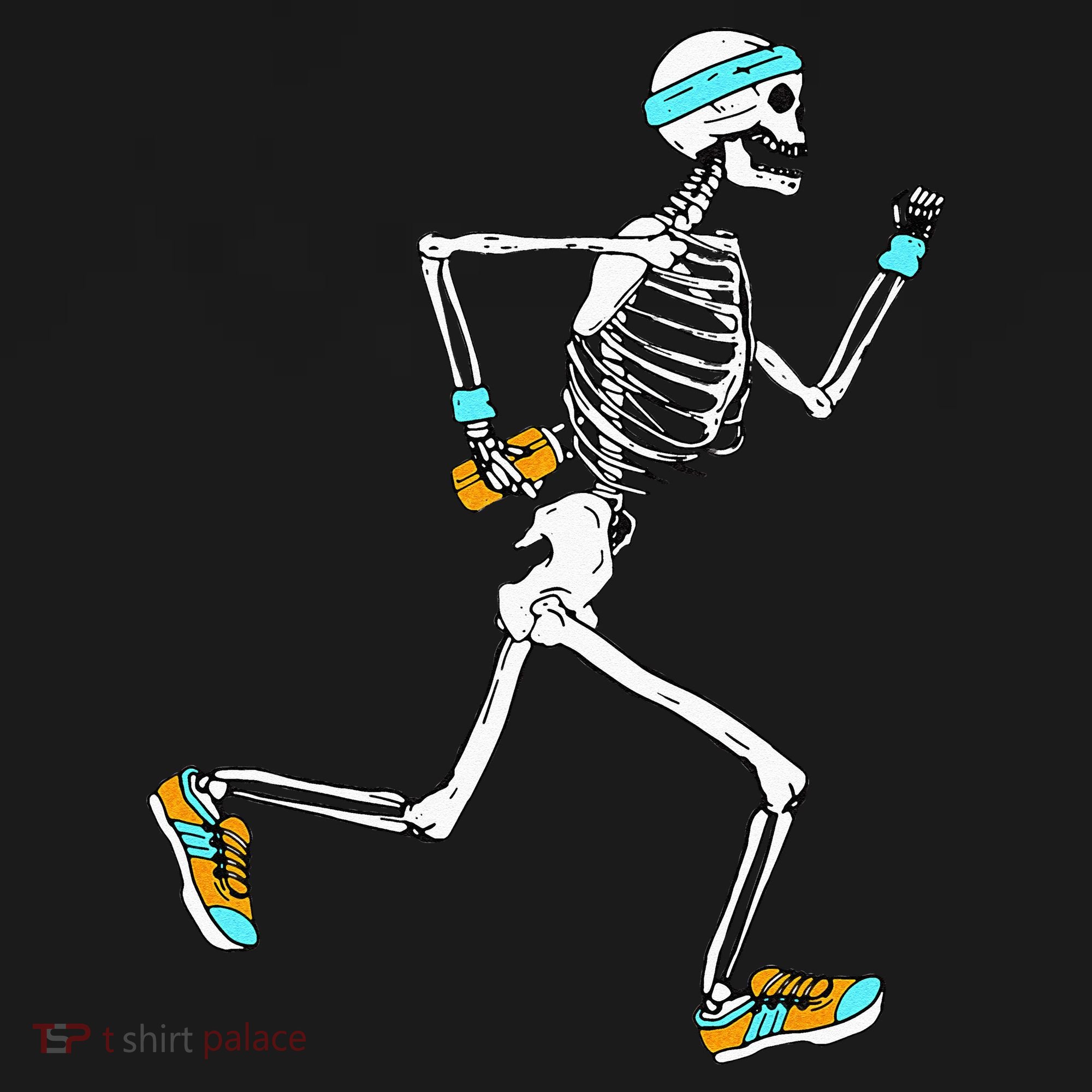 Running Skeleton Funny Hoodie