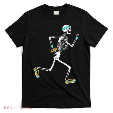 Running Skeleton Funny T-Shirt