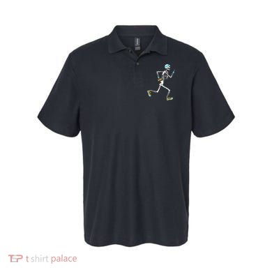Running Skeleton Funny Polo