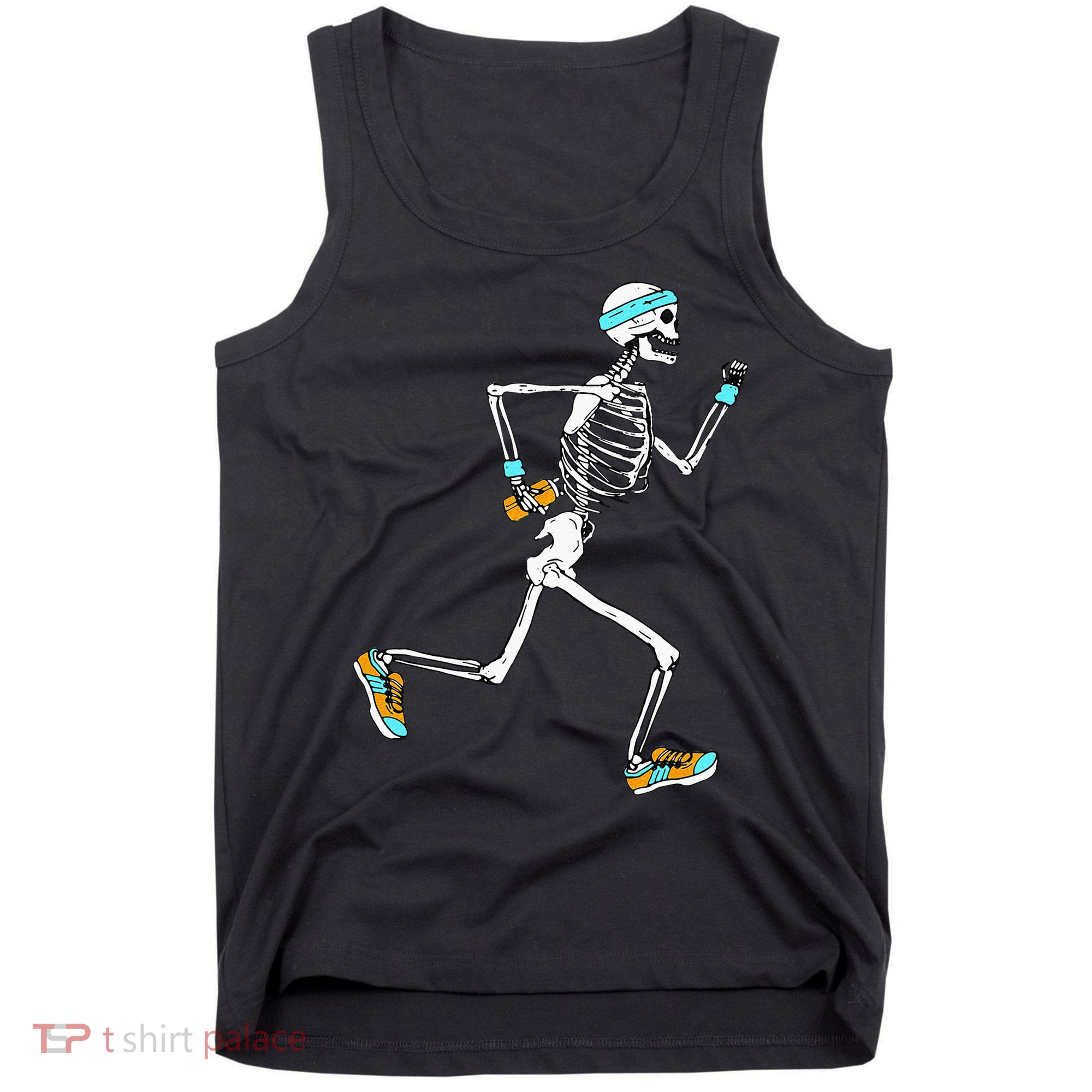 Running Skeleton Funny Tank Top