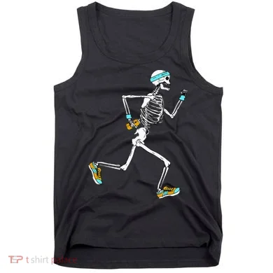 Running Skeleton Funny Tank Top