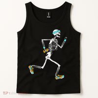 Running Skeleton Funny Tank Top thumb 2
