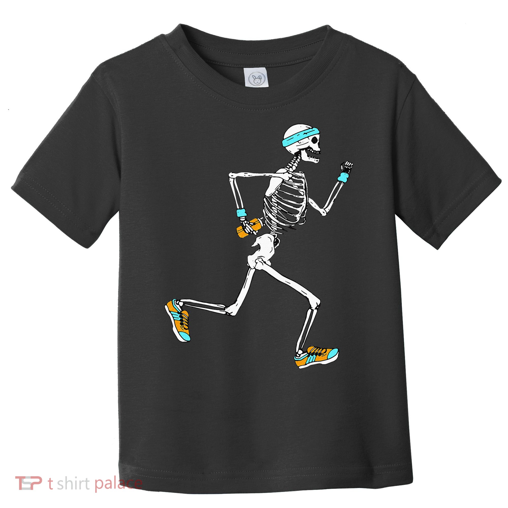 Running Skeleton Funny Toddler T-Shirt