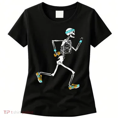 Running Skeleton Funny Women's T-Shirt