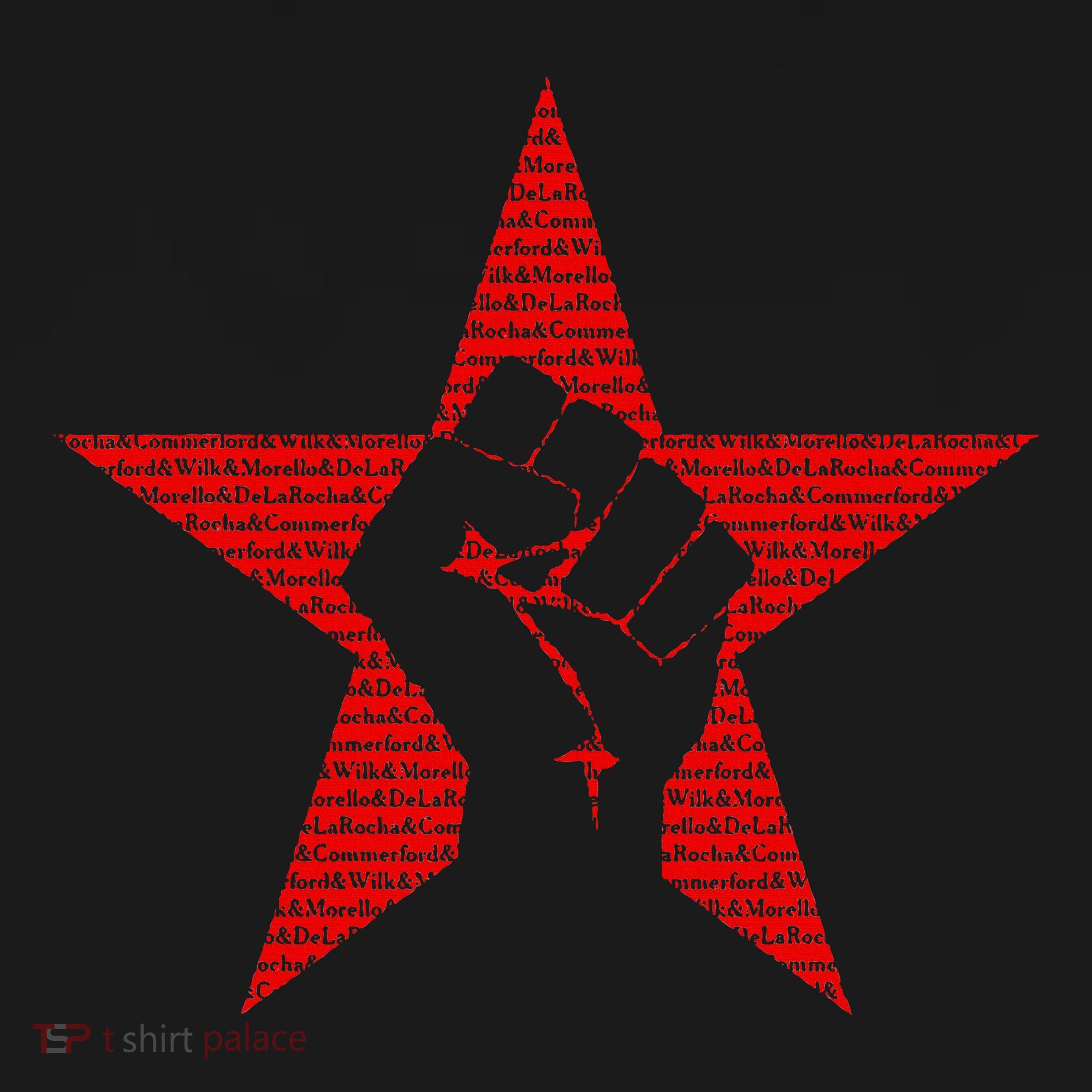 Ratm Star Fist Funny T-Shirt