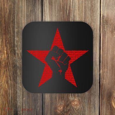 Ratm Star Fist Funny Coaster