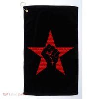 Ratm Star Fist Funny Golf Towel thumb 0