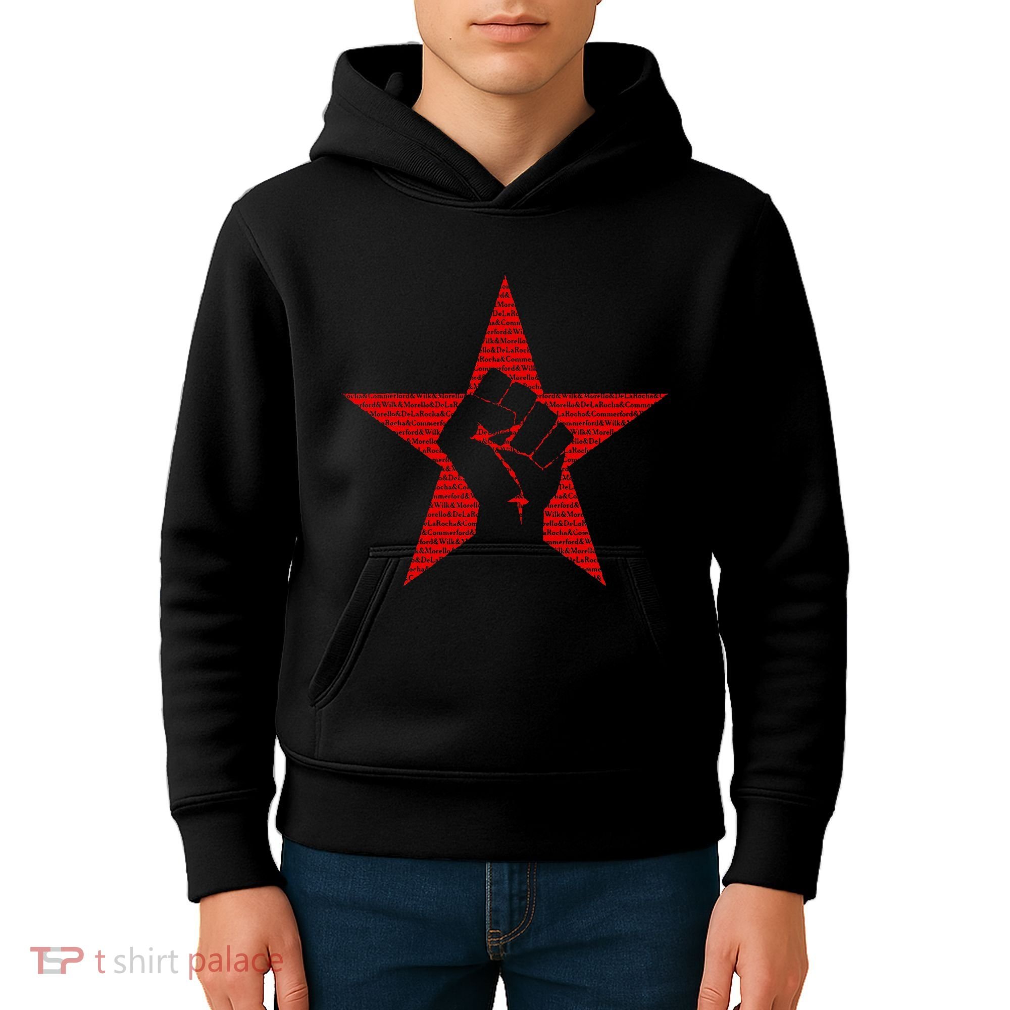 Ratm Star Fist Funny Kids Hoodie