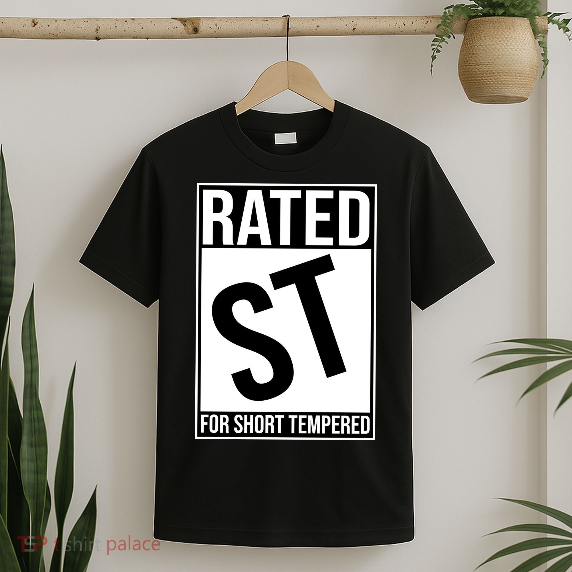 Rated ST For Short Tempered Funny Meme T-Shirt