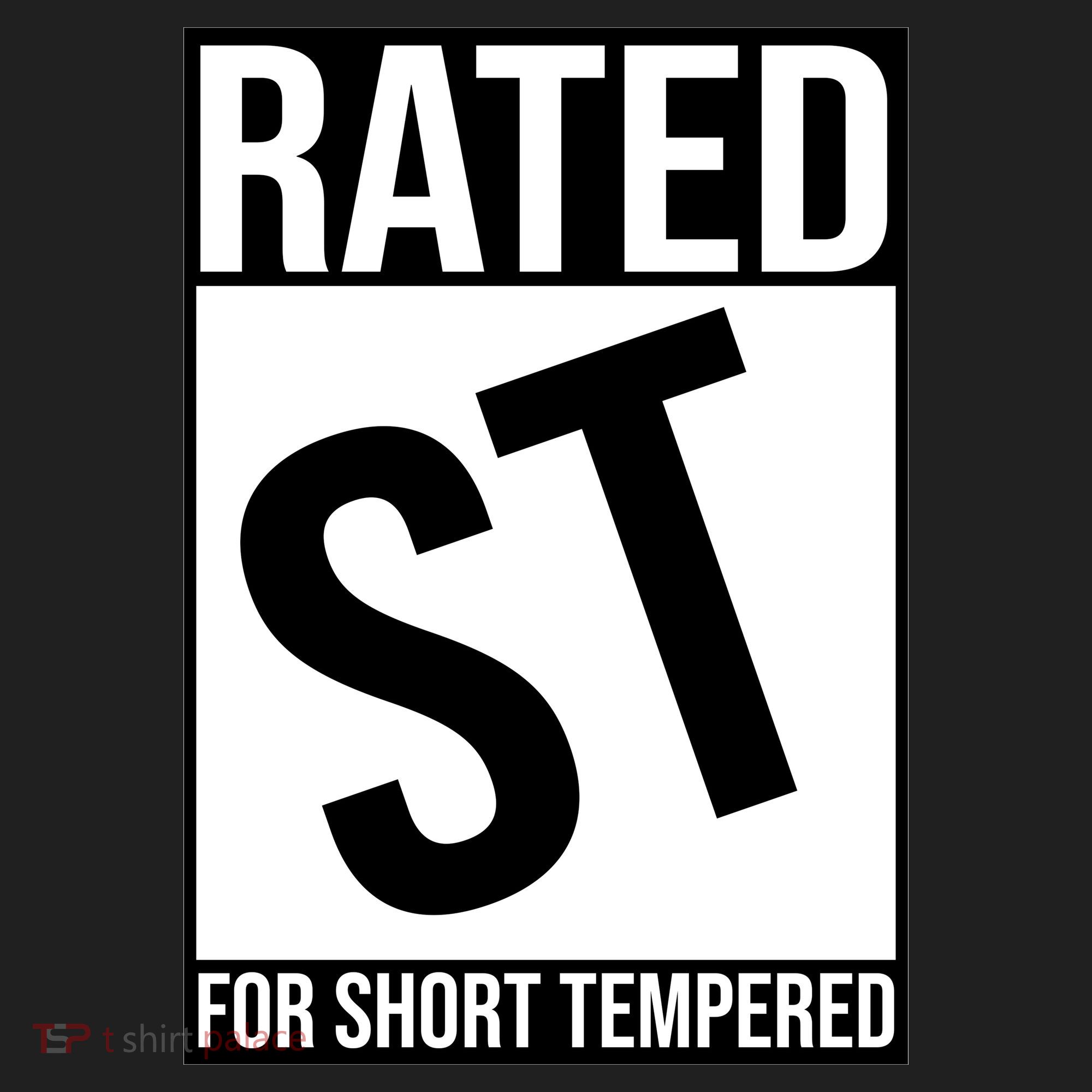 Rated ST For Short Tempered Funny Meme Beanie