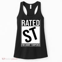 Rated ST For Short Tempered Funny Meme Women's Tank Top thumb 0