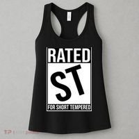 Rated ST For Short Tempered Funny Meme Women's Tank Top thumb 3