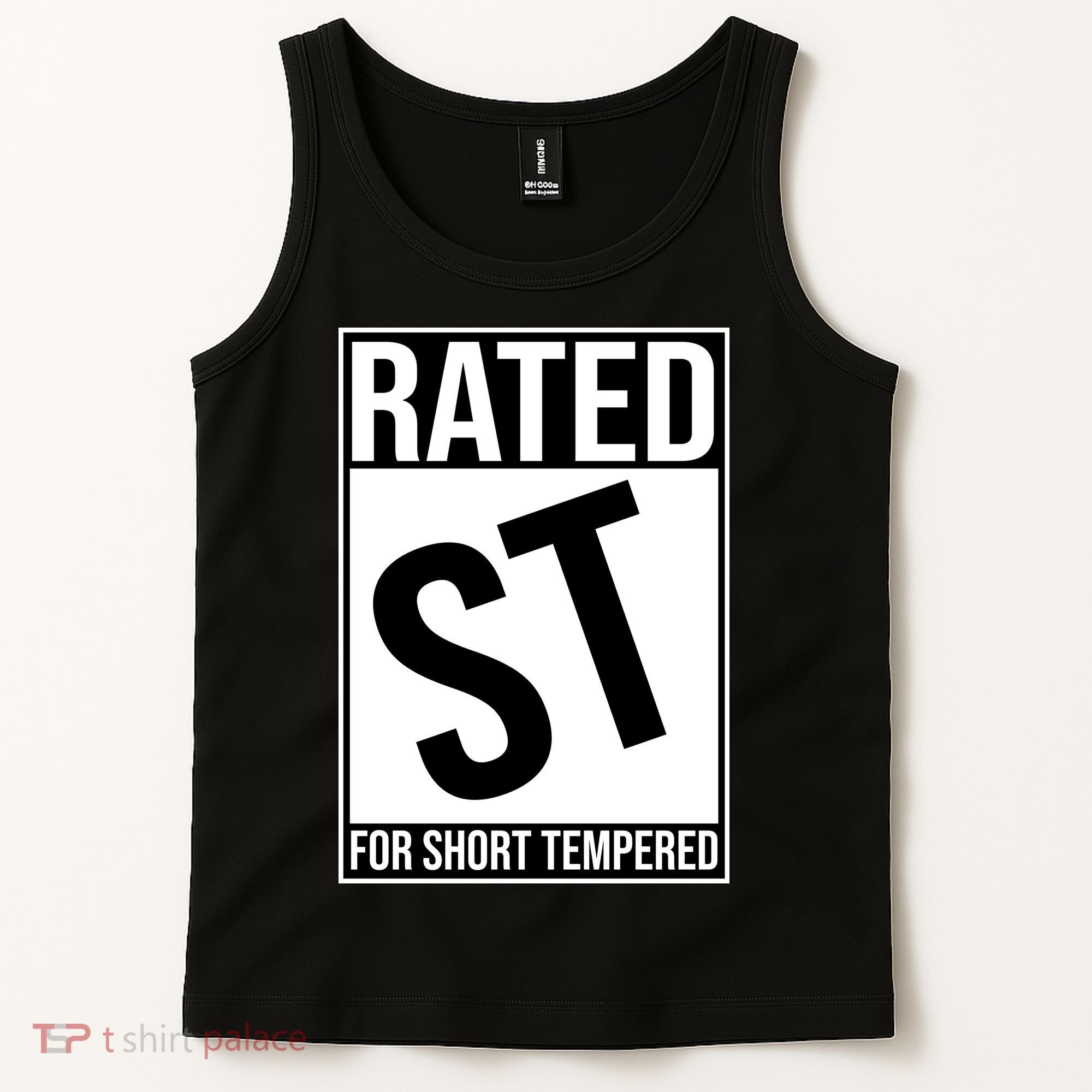 Rated ST For Short Tempered Funny Meme Tank Top
