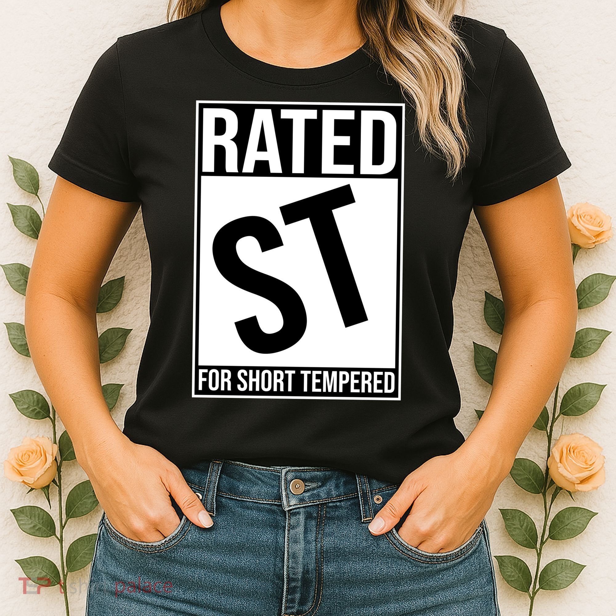 Rated ST For Short Tempered Funny Meme Women's T-Shirt