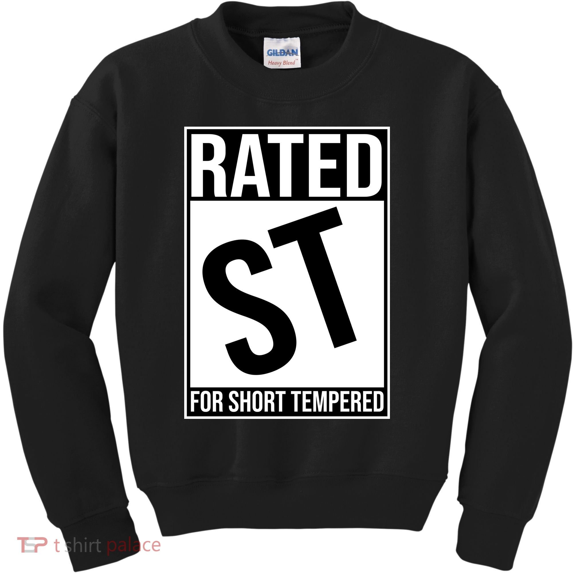 Rated ST For Short Tempered Funny Meme Kids Sweatshirt