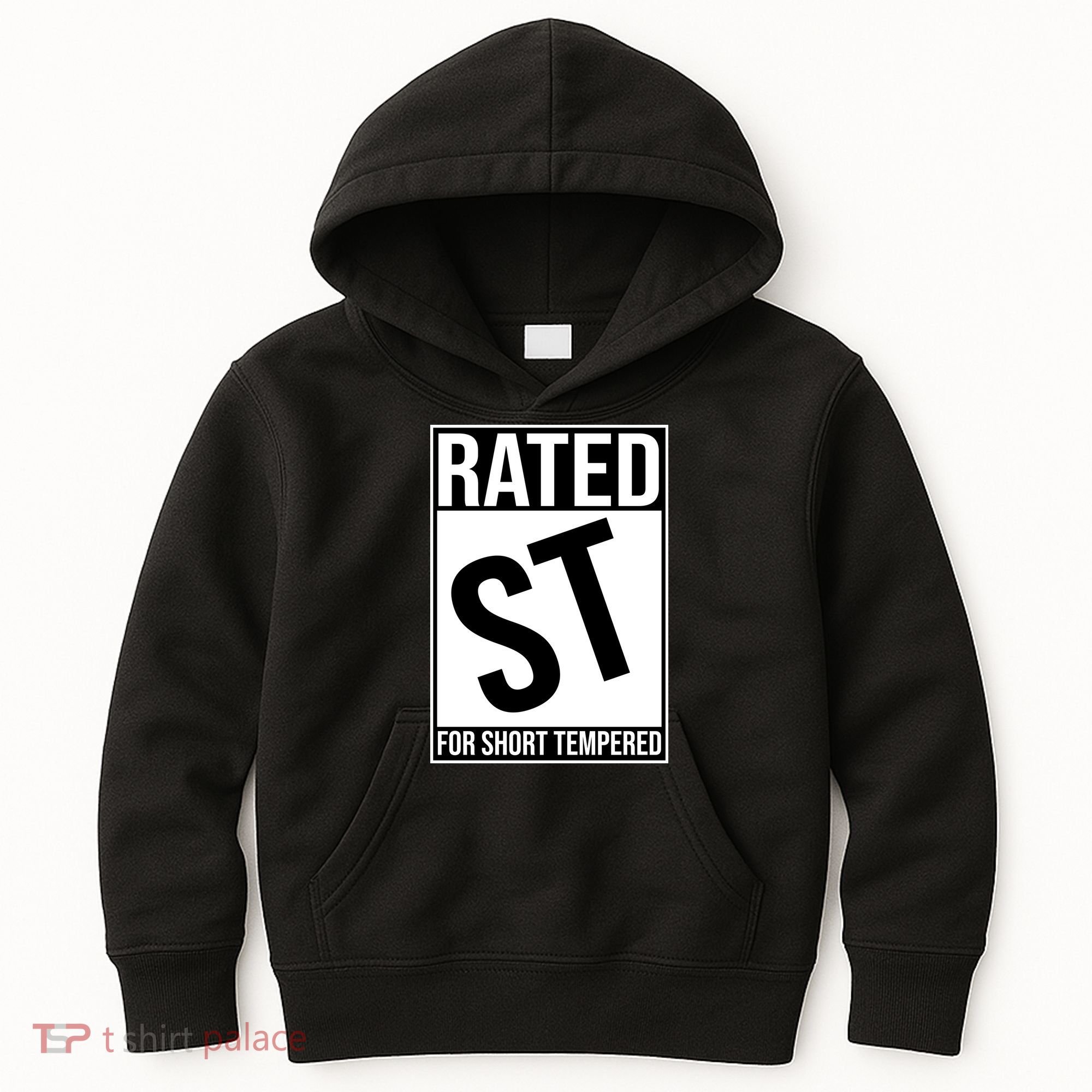 Rated ST For Short Tempered Funny Meme Kids Hoodie