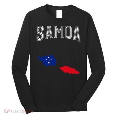 Retro Samoa Flag Vintage Throwback Sport Long Sleeve Shirt