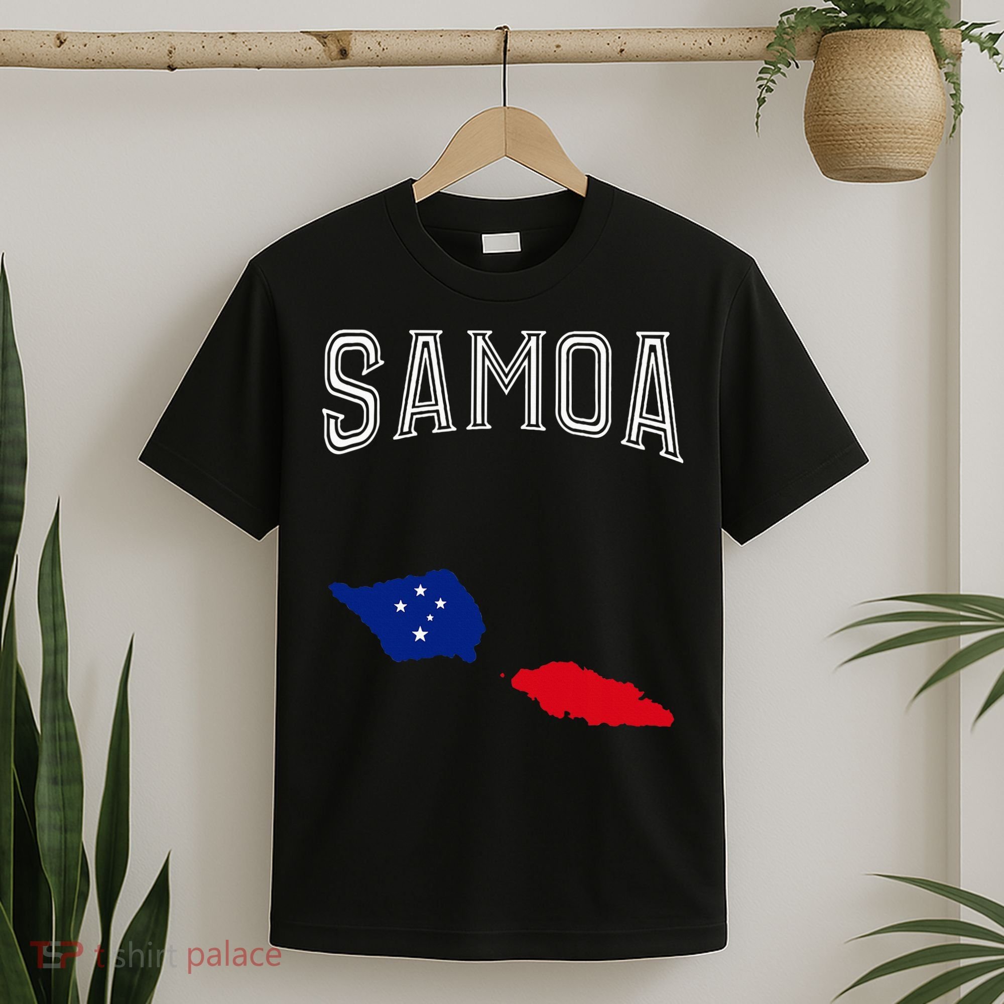 Retro Samoa Flag Vintage Throwback Sport T-Shirt