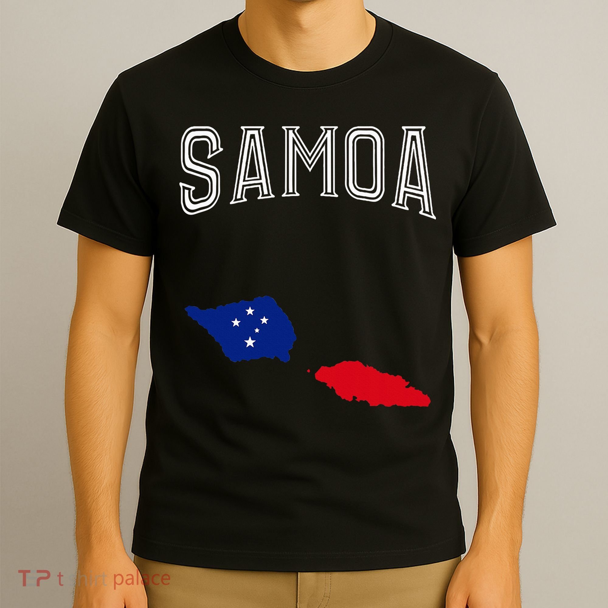 Retro Samoa Flag Vintage Throwback Sport T-Shirt