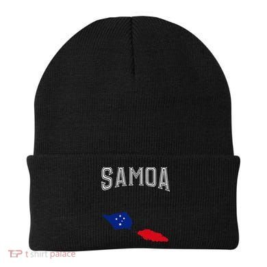 Retro Samoa Flag Vintage Throwback Sport Beanie