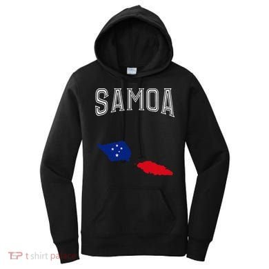 Retro Samoa Flag Vintage Throwback Sport Women's Hoodie