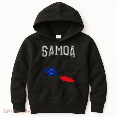 Retro Samoa Flag Vintage Throwback Sport Kids Hoodie
