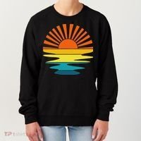 Retro Sunshine For And Women Sunset On The Beach Women's Sweatshirt thumb 0