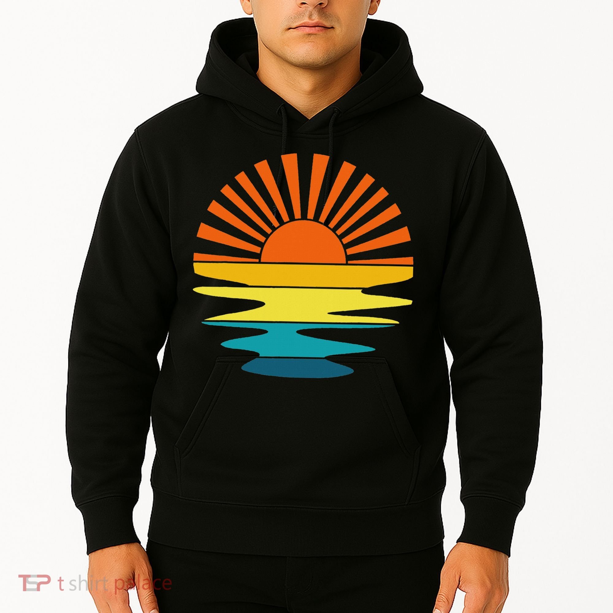 Retro Sunshine For And Women Sunset On The Beach Hoodie