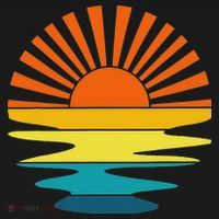Retro Sunshine For And Women Sunset On The Beach Women's Hoodie thumb 2