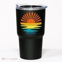 Retro Sunshine For And Women Sunset On The Beach Tumbler thumb 0