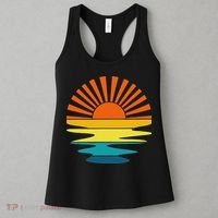 Retro Sunshine For And Women Sunset On The Beach Women's Tank Top thumb 3