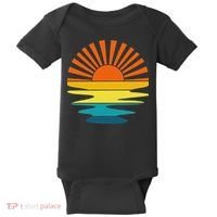 Retro Sunshine For And Women Sunset On The Beach Baby Bodysuit thumb 0