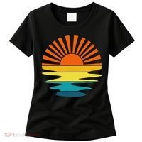 Retro Sunshine For And Women Sunset On The Beach Women's T-Shirt thumb 0