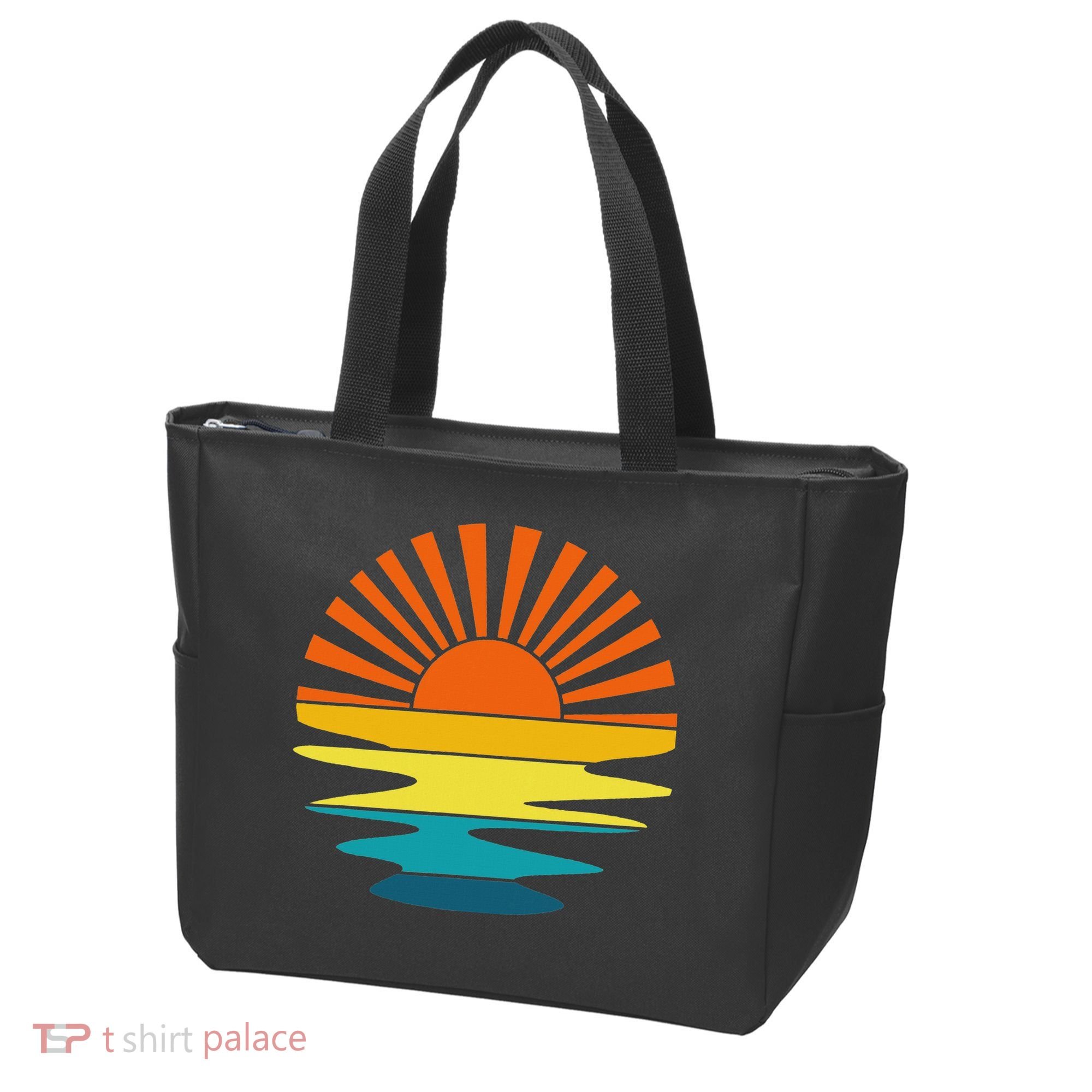 Retro Sunshine For And Women Sunset On The Beach Tote Bag