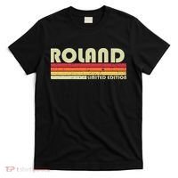 Roland Surname Funny Retro Vintage 80s 90s Birthday Reunion T-Shirt thumb 0