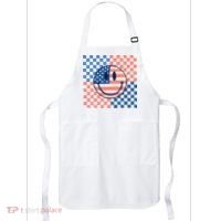Retro Smiley Face American Flag 4th Of July Patriotic Apron thumb 0